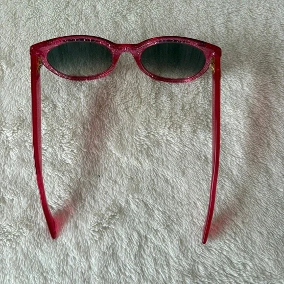 Gucci Women's‎ Gradient Cat Eye Sunglasses Sparkly Pink GG0035S - Picture 6 of 12